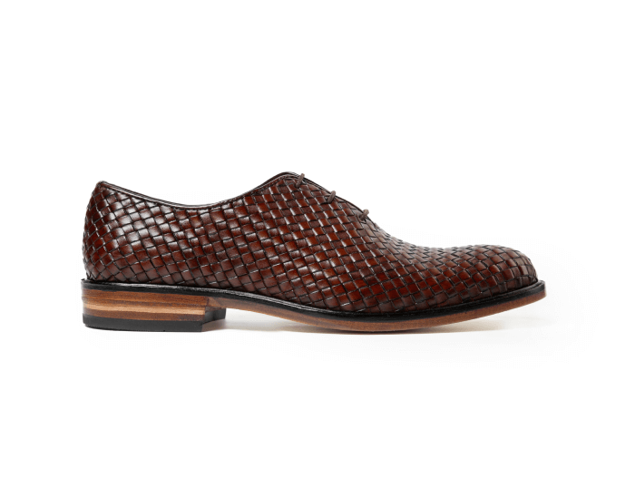 Istanbul Tobacco Woven Leather