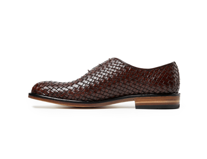 Istanbul Tobacco Woven Leather