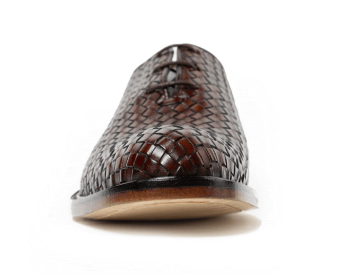 Istanbul Tobacco Woven Leather