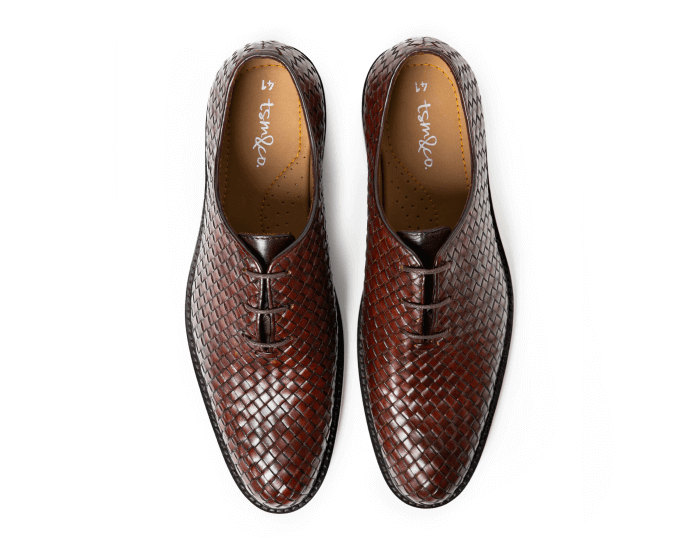 Istanbul Tobacco Woven Leather