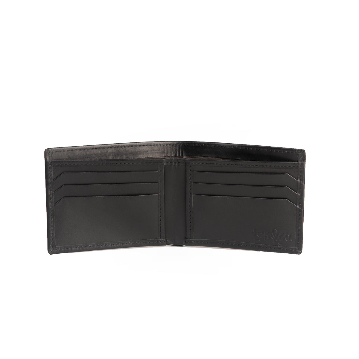 Panama Black Smooth Leather – open interior